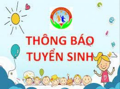 Thông báo về việc tuyển sinh lớp 1 năm học 2024-2025