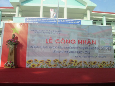 Lễ công nhận Trường Tiểu học Tân An đạt tiêu chuẩn chất lượng giáo dục cấp độ 3 và  Tổng kết năm học 2015 - 2016