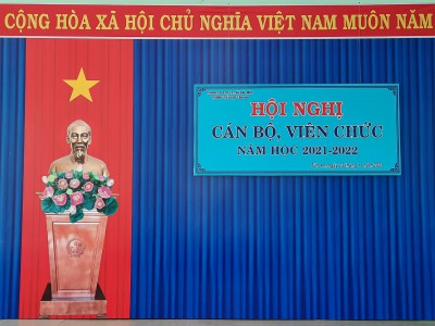 Tiểu học Tân An tổ chức Hội nghị cán bộ, viên chức năm học 2021-2022