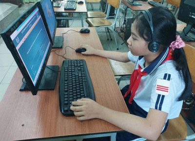 Học sinh trường Tiểu học Tân An tham gia kỳ thi IOE cấp tỉnh ngày 28/02/2025