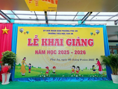 Tưng bừng khai giảng năm học 2025 – 2026 tại Trường Tiểu học Tân An