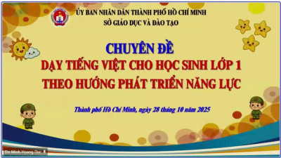 Giáo viên trường Tiểu học Tân An tham gia tập huấn trực tuyến chuyên đề “Dạy Tiếng Việt cho học sinh lớp 1 theo hướng phát triển năng lực”