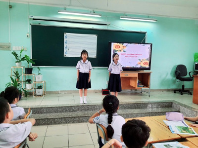 Giáo viên trường Tiểu học Tân An thực hiện chuyên đề "Lồng ghép có hiệu quả nội dung Quốc phòng – An ninh vào môn Âm nhạc lớp 3"