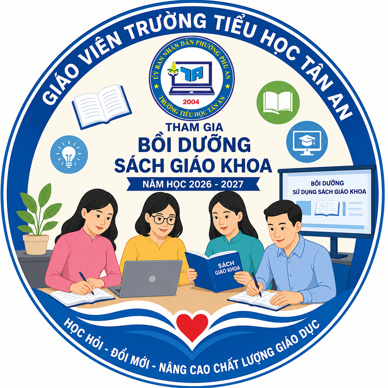 Trường Tiểu học Tân An hoàn thành công tác tập huấn, bồi dưỡng giáo viên sử dụng bộ sách giáo khoa thống nhất cho năm học 2026 - 2027